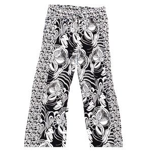 Bebop flower patterned long pants 100% rayon